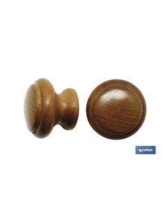 2 Uds. Pomo De Roble 40 Mm