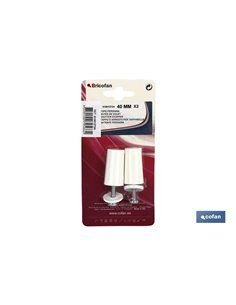 2 Uds. Tope Para Persiana Blanco 40 Mm 2