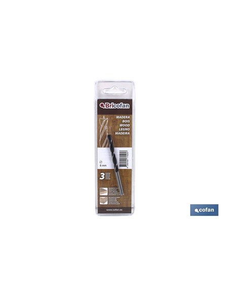 Bl 1 Uds Broca 3 Puntas Bricofan 5 Mm