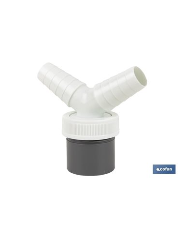 Conexión Pvc Ø40 Mm Con Toma Auxiliar Para Electrodomésticos