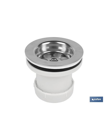 Válvula Lavabo-Bidé 1 1/2 X 70 Tapón Metálico