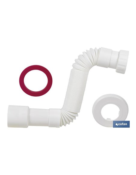 Tubo Flexible Blanco 1 1/2  Ø40-50 300-720 Mm