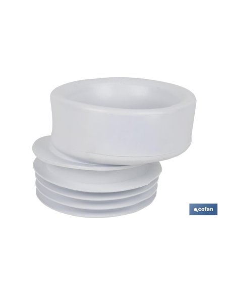 Manga de conexão excêntrica para vaso sanitário Ø110 mm