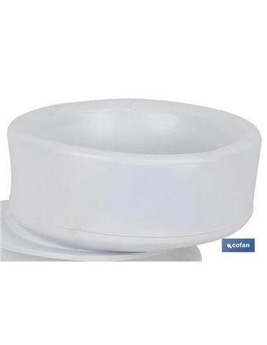 Manga de conexão excêntrica para vaso sanitário Ø110 mm