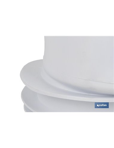 Manga de conexão excêntrica para vaso sanitário Ø110 mm