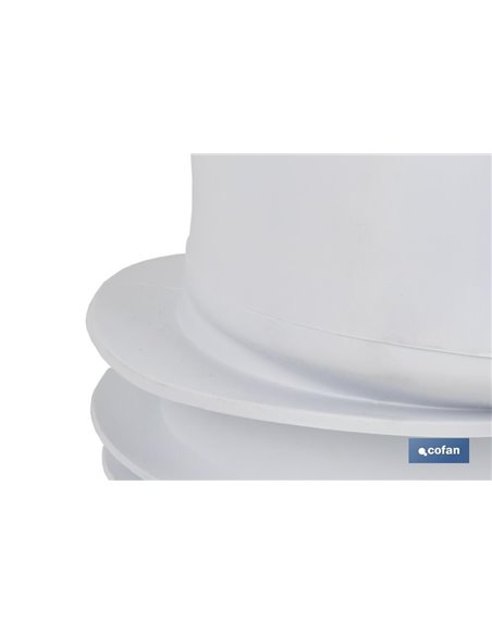 Manga de conexão excêntrica para vaso sanitário Ø110 mm