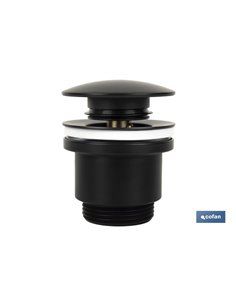 Válvula Click-Clack Negra Con Tapón Grande Ø63 Mm