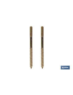 Conjunto Tornillos Verticales Fijación Inodoro M5 X 75 2