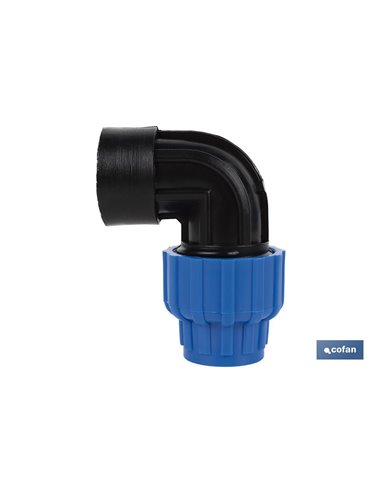 Codo 90° Rosca Hembra Pp Pn16 40 X 1 