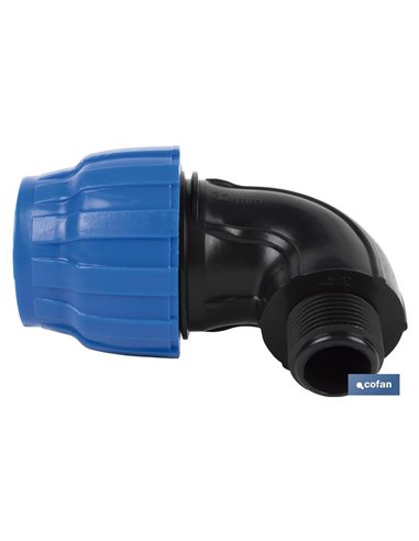Codo 90° Rosca Macho Pp Pn16 20 X 1/2 