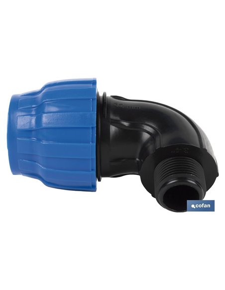Codo 90° Rosca Macho Pp Pn16 32 X 1 
