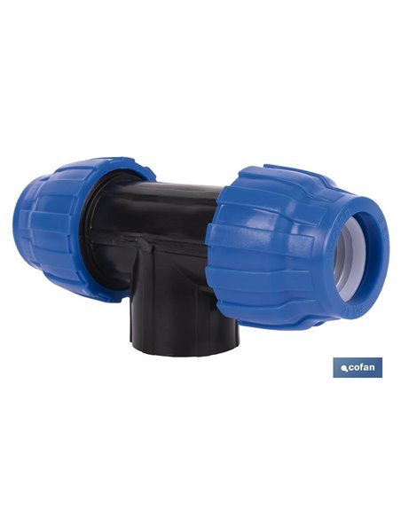 Te 90° Rosca Hembra Pp Pn16 25 X 3/4 X 25 