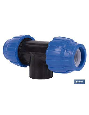 Te 90° Rosca Hembra Pp Pn16 40 X 1 X 40 