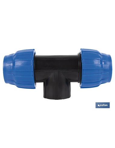 Te 90° Rosca Hembra Pp Pn16 110 X 4 X 110