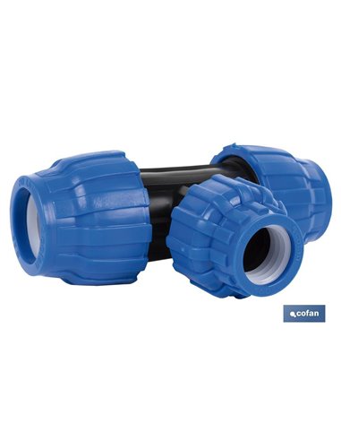 Te 90° Reducida Pp Pn16 40 X 32 X 40 