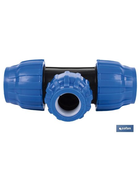 Te 90° Reducida Pp Pn16 40 X 32 X 40 
