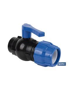 Enlace Válvula De Bola Rosca Hembra Pp Pn16 90 X 3 2