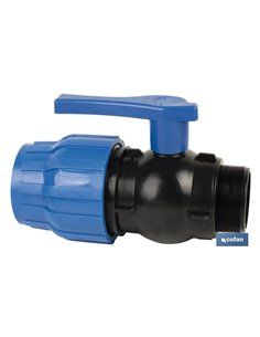 Enlace Válvula De Bola Rosca Macho Pp Pn16 25 X 3/4 2