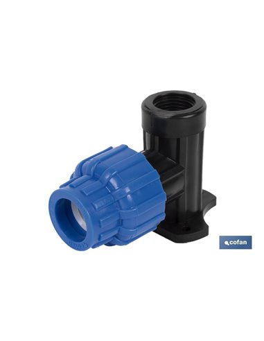 Codo 90° Grifo Rosca Hembra Pp Pn16 25 X 3/4