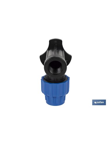Codo 90° Grifo Rosca Hembra Pp Pn16 25 X 3/4