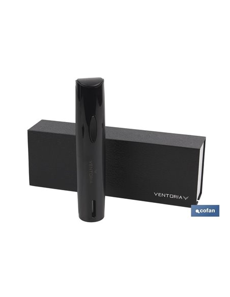Modelo Malbec saca-rolhas preto a bateria