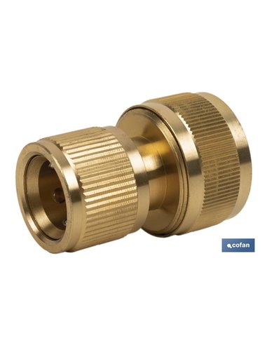 Conector Manguera Latón 3/4 (19 Mm)