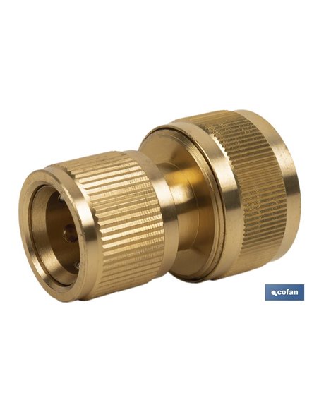 Conector Manguera Latón 3/4 (19 Mm)