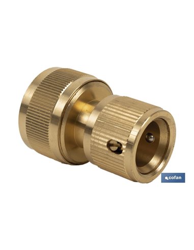 Conector Manguera Latón 3/4 (19 Mm)