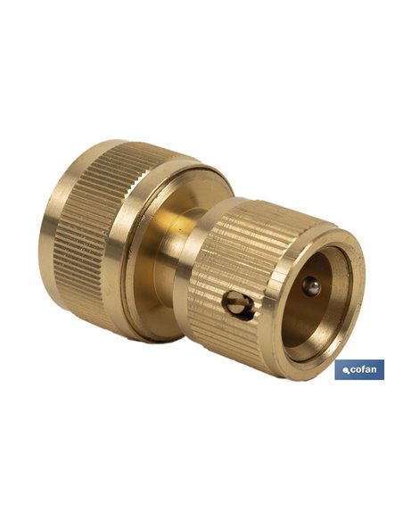 Conector Manguera Latón 3/4 (19 Mm)