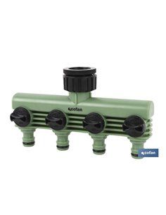 Colector De Riego 4 Salidas Ajustables