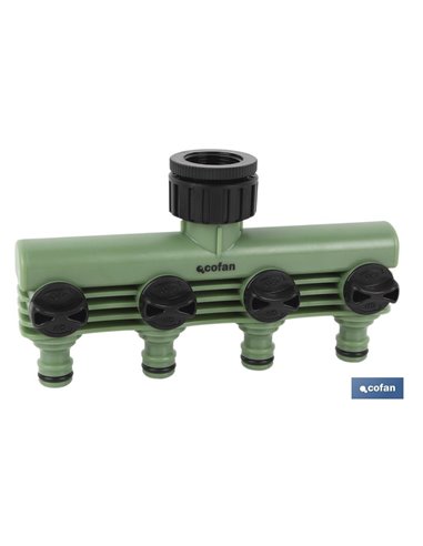 Colector De Riego 4 Salidas Ajustables