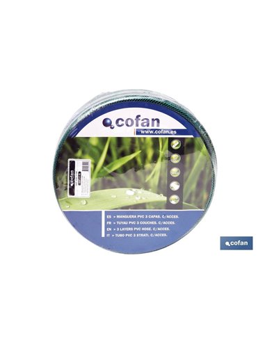 Manguera Pvc 3 Capas con Acces. 5/8 15 M