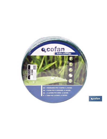 Manguera Pvc 3 Capas con Acces. 5/8 20 M