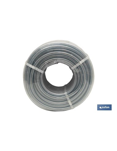 Manguera Pvc Cristal con Refuerzo 8x14mm/100m