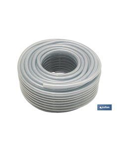 Manguera Pvc Cristal con Refuerzo 19x26mm/50m