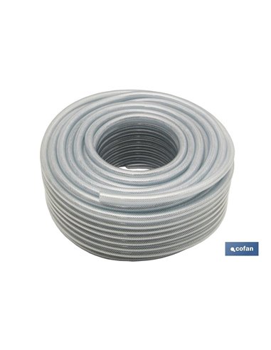 Mangueira de vidro PVC com reforço 19x26mm/50m
