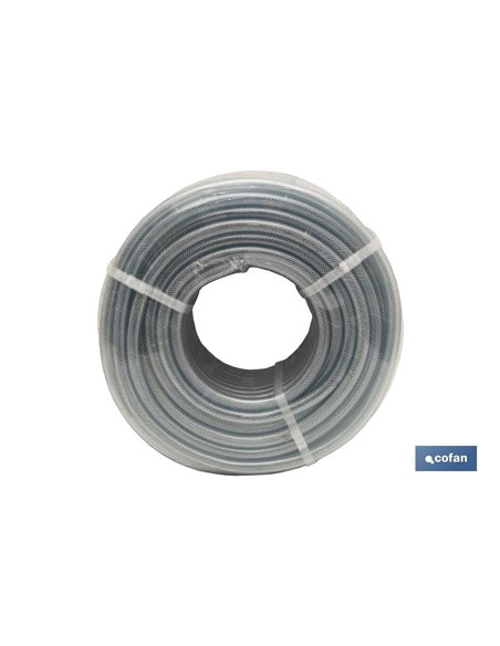 Manguera Pvc Cristal con Refuerzo 19x26mm/50m