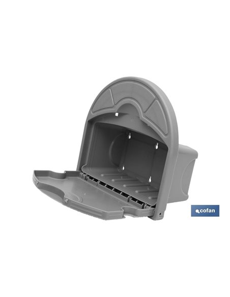 Soporte Pared Para Manguera Con Cajón