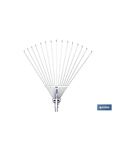 Escoba Plegable Metal 15 Puas