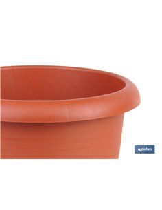 Maceta Marron Modelo Gardenia 25x20.5+ Plato 21cm 2