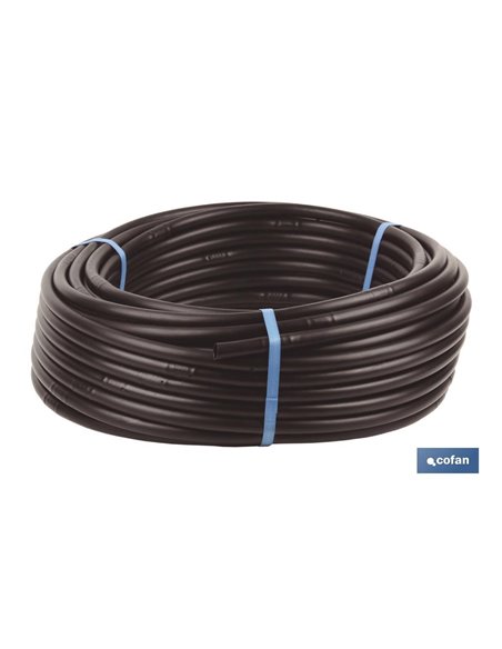 Tubo 50m Riego Goteo Negro (Gotero A 0,33m) Ø16mm