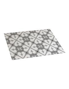 Alfombra de vinilo BCN gris 45x75 cm