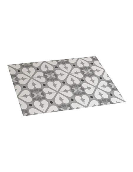 Alfombra de vinilo BCN gris 45x75 cm