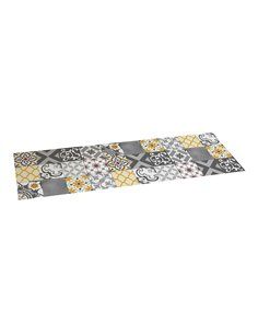 Alfombra vinilica croma patch gris-ambar 60x200cm
