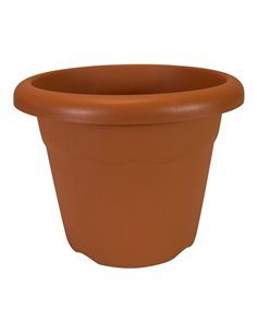 Maceta de inyeccion color terracota ø26x19cm