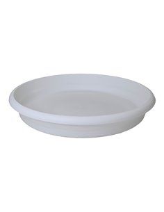 Plato de inyección para maceta terra ø20cm blanco plástico.