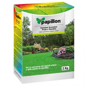 Fertilizante de grãos Papillon para gramado / jardim 2 Kg