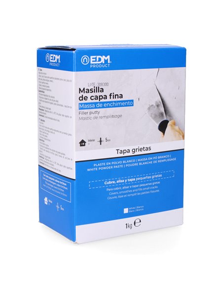 Masilla de capa fina 1kg edm