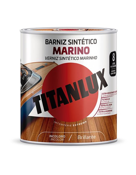 Verniz Sintético Marinho Brilhante InColoro 250ml Titanlux