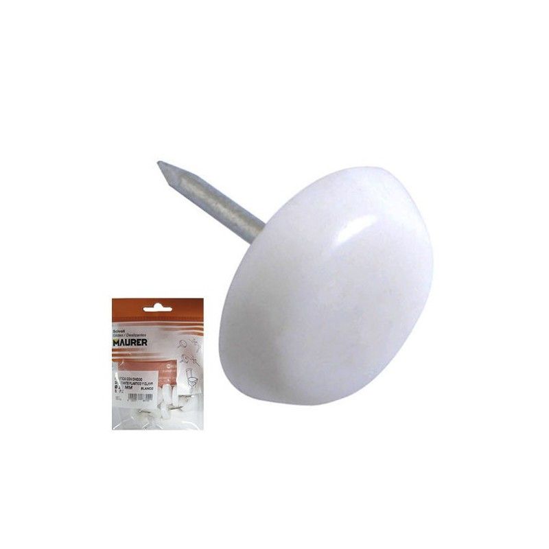 Deslizante Grande Blanco Ø20 (Blister 8 Unidades)